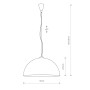 Зображення Люстра підвісна Nowodvorski 4843 Hemisphere E27 1x60W IP20 Bl чорна ИМ Light-Deco 1 