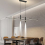 Зображення Видовжена люстра у чорному геометричному корпусі 120 см ИМ Light-Deco 6 