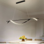 Изображение Видовжена лінійна світлодіодна люстра у чорному корпусі ИМ Light-Deco 9 