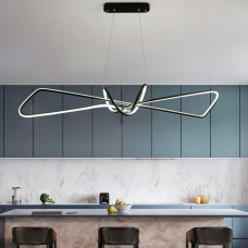 Люстра підвісна ЛЕД Light House LNF-17386 73W 85 см чорна