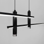Зображення Видовжена люстра у чорному геометричному корпусі 120 см ИМ Light-Deco 2 