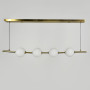 Изображение Видовжена латунна люстра з 4-ма акриловими кульками ИМ Light-Deco 