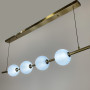 Изображение Видовжена латунна люстра з 4-ма акриловими кульками ИМ Light-Deco 5 