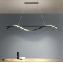 Зображення Видовжена лінійна світлодіодна люстра у чорному корпусі ИМ Light-Deco 7 