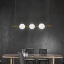 Зображення Видовжена латунна люстра з 3-ма акриловими кульками ИМ Light-Deco 6 