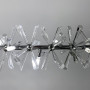 Зображення Видовжена срібна дизайнерська люстра ALMA з кристалами ИМ Light-Deco 4 