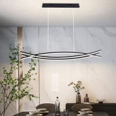 Люстра підвісна ЛЕД Light House LNF-17388 73W 100 см чорна