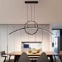 Изображение Видовжена геометрична люстра у чорному корпусі 105 см ИМ Light-Deco 4 
