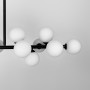Изображение Чорна видовжена люстра на 14 білих плафонів ИМ Light-Deco 3 