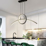 Изображение Видовжена геометрична люстра у чорному корпусі 105 см ИМ Light-Deco 5 