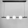 Зображення Видовжена чорна люстра з 3-ма акриловими кульками ИМ Light-Deco 4 