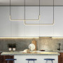 Изображение Чорна лінійна LED люстра з 2-а лініями 110 см (2 по 75 см) ИМ Light-Deco 5 