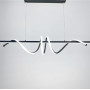 Зображення Скандинавська LED люстра у чорному корпусі 120х23 см ИМ Light-Deco 2 