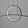 Изображение Видовжена геометрична люстра у чорному корпусі 105 см ИМ Light-Deco 3 