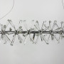 Зображення Видовжена срібна дизайнерська люстра ALMA з кристалами ИМ Light-Deco 1 