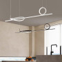 Зображення Видовжена підвісна люстра у білому каркасі 120 см ИМ Light-Deco 6 