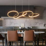Зображення Ефектна видовжена латунна люстра у корпусі 100х25 см ИМ Light-Deco 5 