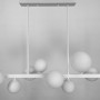 Изображение Видовжена біла люстра-молекула на 10 плафонів 95 см ИМ Light-Deco 1 