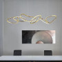 Зображення Ефектна видовжена латунна люстра у корпусі 150 см ИМ Light-Deco 2 