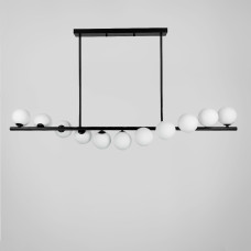 Люстра підвісна Light House LNF-17436/11 BK+WT чорна з білими плафонами (цоколь G9)