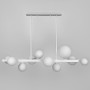 Изображение Видовжена біла люстра-молекула на 10 плафонів 95 см ИМ Light-Deco 3 