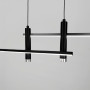 Зображення Видовжена люстра у чорному геометричному корпусі 100 см ИМ Light-Deco 1 