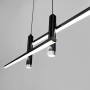 Зображення Видовжена люстра у чорному геометричному корпусі 100 см ИМ Light-Deco 4 