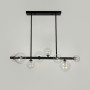 Зображення Видовжена чорна люстра-молекула на 8 плафонів 75 см ИМ Light-Deco 5 