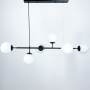 Изображение Люстра видовжена в чорному корпусі на 6 плафонів (тип В) ИМ Light-Deco 