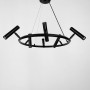 Изображение Кругла підвісна чорна люстра LEEDS у 3-х розмірах ИМ Light-Deco 1 