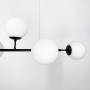 Изображение Люстра видовжена в чорному корпусі на 6 плафонів (тип В) ИМ Light-Deco 4 