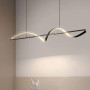 Изображение Хвилеподібна люстра у чорному видовженому корпусі 120 см ИМ Light-Deco 7 