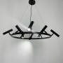 Изображение Кругла підвісна чорна люстра LEEDS у 3-х розмірах ИМ Light-Deco 7 