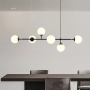 Изображение Люстра видовжена в чорному корпусі на 6 плафонів (тип В) ИМ Light-Deco 5 