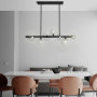 Зображення Видовжена чорна люстра-молекула на 8 плафонів 75 см ИМ Light-Deco 9 