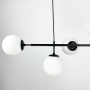 Изображение Люстра видовжена в чорному корпусі на 6 плафонів (тип В) ИМ Light-Deco 2 