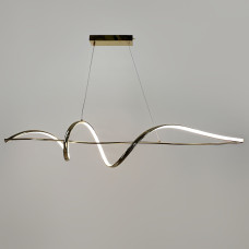 Люстра підвісна ЛЕД Light House LNF-17497 50W 120см GD золото