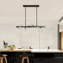 Зображення Видовжена чорна люстра-молекула на 8 плафонів 75 см ИМ Light-Deco 3 