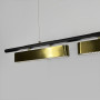 Зображення Видовжений світильник на 3 латунних модулі довжиною 140 см ИМ Light-Deco 3 
