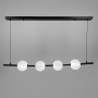 Зображення Видовжена чорна люстра з 4-ма акриловими кульками ИМ Light-Deco 