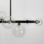 Зображення Видовжена чорна люстра-молекула на 10 плафонів 95 см ИМ Light-Deco 2 