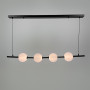 Зображення Видовжена чорна люстра з 4-ма акриловими кульками ИМ Light-Deco 2 