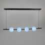Зображення Видовжена чорна люстра з 4-ма акриловими кульками ИМ Light-Deco 4 
