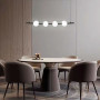 Зображення Видовжена чорна люстра з 4-ма акриловими кульками ИМ Light-Deco 6 