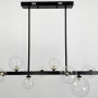 Зображення Видовжена чорна люстра-молекула на 10 плафонів 95 см ИМ Light-Deco 5 
