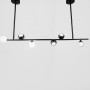 Зображення Видовжена підвісна люстра SIMPLE у чорному каркасі 120 см ИМ Light-Deco 