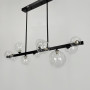 Зображення Видовжена чорна люстра-молекула на 10 плафонів 95 см ИМ Light-Deco 1 