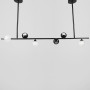 Зображення Видовжена підвісна люстра SIMPLE у чорному каркасі 120 см ИМ Light-Deco 3 