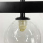 Зображення Видовжена чорна люстра-молекула на 10 плафонів 95 см ИМ Light-Deco 3 
