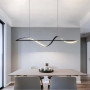 Изображение Хвилеподібна люстра у чорному видовженому корпусі 100 см ИМ Light-Deco 5 